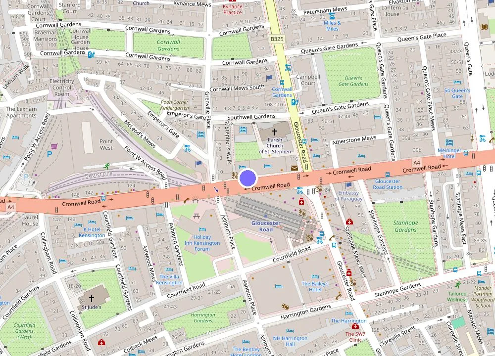 Map: ibis Styles London Gloucester Road